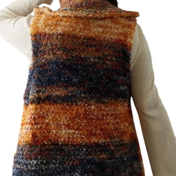 Spacedye Sweater Duster Hipster Hippie Boho Festival Bohemian Artsy Jacket Vest - Picture 3 of 9